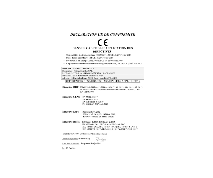 Climatiseur mobile Radiola RACLI078ED