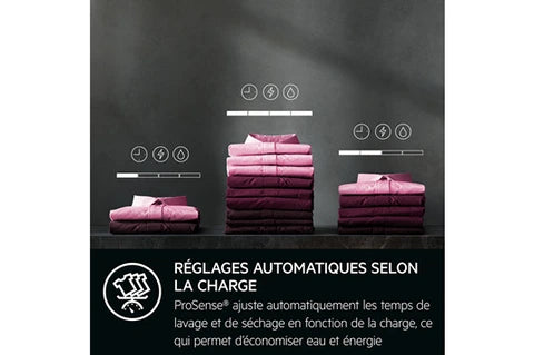 Lave-linge séchant Aeg LWR98B166X 10/6 kg pompe a chaleur