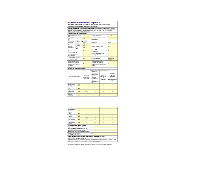 Réfrigérateur congélateur en bas Proline PLC325NFSL