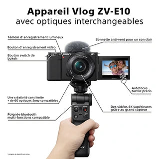 Appareil photo hybride Sony ZV-E10 NU