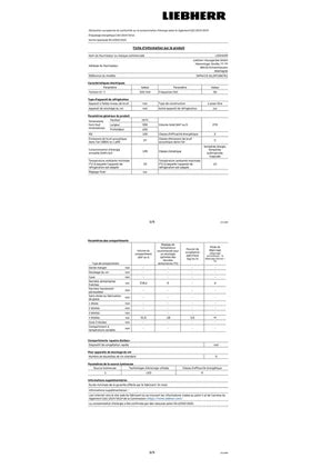 Réfrigérateur congélateur en haut Liebherr GKPE415-26