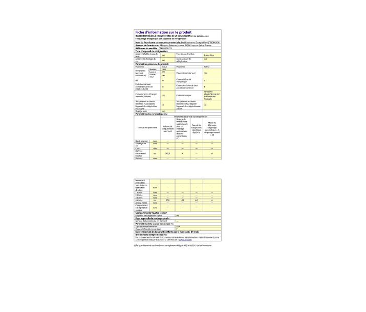 Réfrigérateur congélateur en bas Thomson CTH312NFCIX