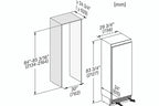 Congélateur armoire Miele F 2813 VI - ENCASTRABLE - 213 CM