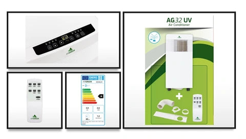 Climatiseur mobile Airgreen 3100W AG32-UV avec Lampe UVC
