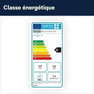 Climatiseur fixe Delonghi Climatiseur Mobile Climatisation PAC EL110 WIFI 2900 W 11 000 Btu h 3 vit