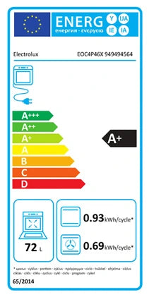 Four encastrable Electrolux Four intégrable combi vapeur 72l 60cm pyrolyse inox EOC4P46X