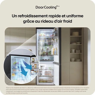 Réfrigérateur congélateur en bas Lg GBBSJ11DEP Noir
