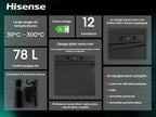Four encastrable Hisense BI64223EPMB Noir Mat