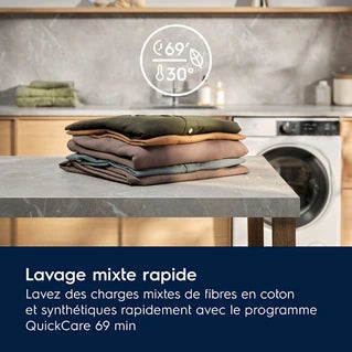 Lave-linge hublot Electrolux EW7FI494AD Blanc autodose