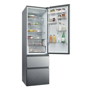 Réfrigérateur congélateur en bas Haier HTR3620CNMG Inox