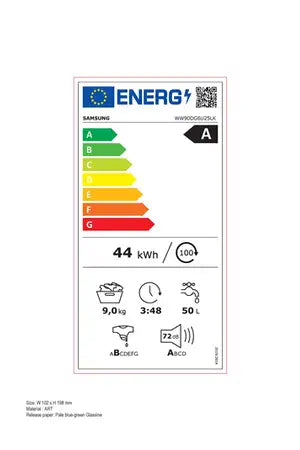 Lave-linge hublot Samsung WW90DG6U25LKU3