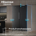 Congélateur armoire Hisense FT3K310SAIE FreshFit Inox
