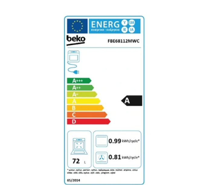 Cuisinière induction Beko FSE68112MWC