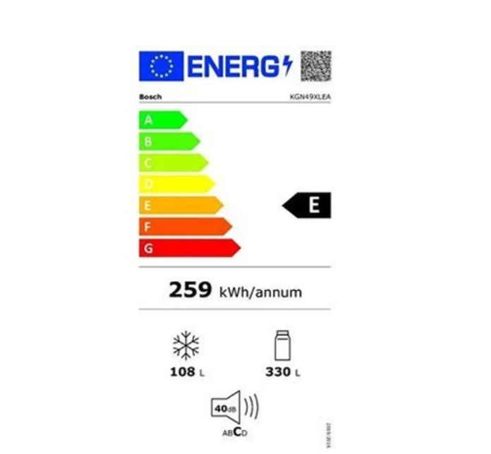 Réfrigérateur congélateur en bas Bosch KGN49XLEA