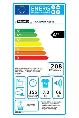 Sèche-linge MIELE TCA 220 WP