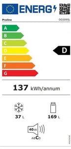 Réfrigérateur congélateur en haut Proline DD209SL