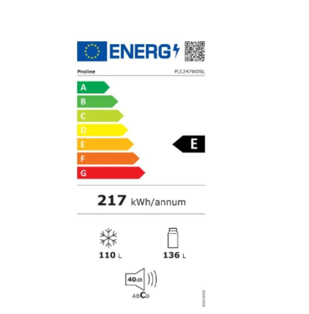 Réfrigérateur congélateur en bas Proline PLC247WDSL