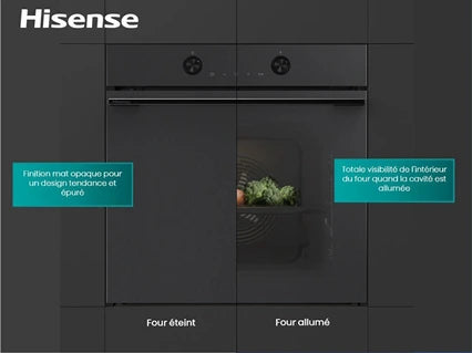 Four encastrable Hisense BI64223EPMB Noir Mat