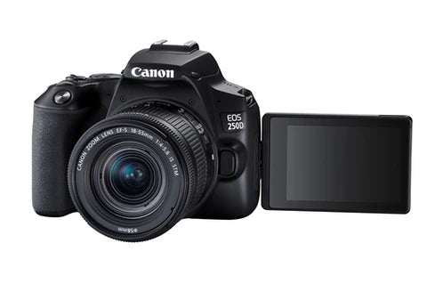 Appareil photo Reflex Canon EOS 250D Noir + objectif EF-S 18-55 mm f/4-5.6 IS STM