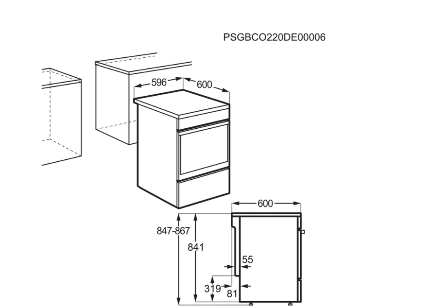 Cuisinière induction Electrolux EKI64893DK