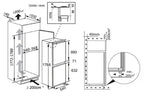 Réfrigérateur congélateur en bas Thomson TH178EBI38 - ENCASTRABLE 177CM