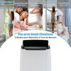 Climatiseur mobile Giantex monobloc costway DIGIQUEST 12000BTU V4-CLIMAINT57/EST57 65 m2 4102 W