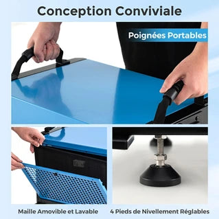 Déshumidificateur Giantex Déshumidificateur Professionnel 58,5/Jour Minuterie 4H Tuyau Vidange Dégivrage Auto Bleu