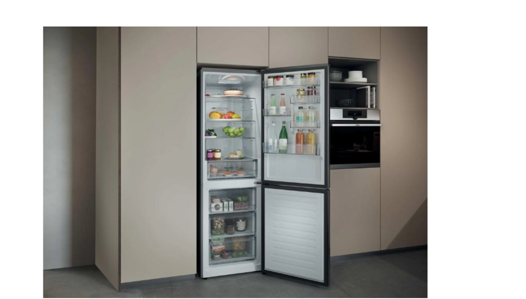Réfrigérateur congélateur en bas Haier HDPR1618CNPK 352L Classe C Inox