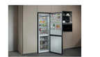 Réfrigérateur congélateur en bas Haier HDPR1618CNPK 352L Classe C Inox