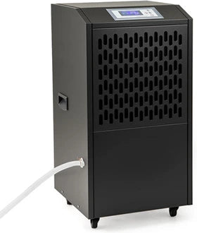 Déshumidificateur Giantex Déshumidificateur Mobile 118 L avec Tuyau de Vidange, Minuterie 24 H, Noir