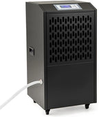 Déshumidificateur Giantex Déshumidificateur Mobile 118 L avec Tuyau de Vidange, Minuterie 24 H, Noir