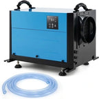 Déshumidificateur Giantex Déshumidificateur Professionnel 58,5/Jour Minuterie 4H Tuyau Vidange Dégivrage Auto Bleu