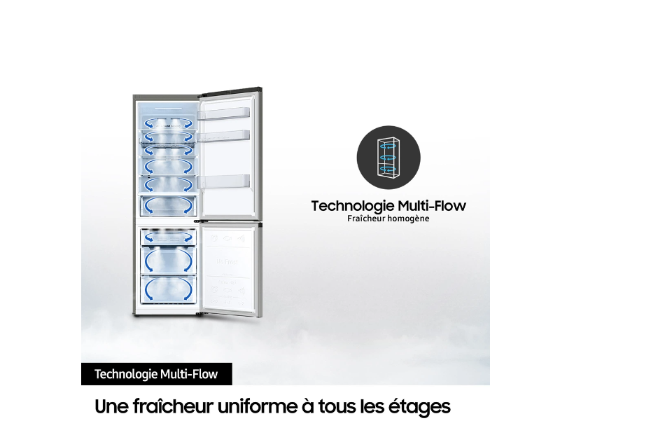 Réfrigérateur congélateur en bas Samsung RB34C602DSA