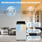 Climatiseur mobile Giantex monobloc costway DIGIQUEST 12000BTU V4-CLIMAINT57/EST57 65 m2 4102 W