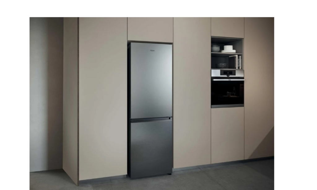 Réfrigérateur congélateur en bas Haier HDPR1618CNPK 352L Classe C Inox