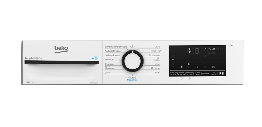 Sèche-linge pompe à chaleur Beko d3h211393w