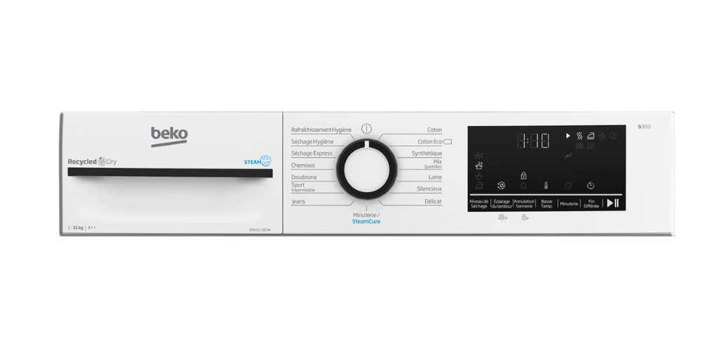Sèche-linge pompe à chaleur Beko d3h211393w