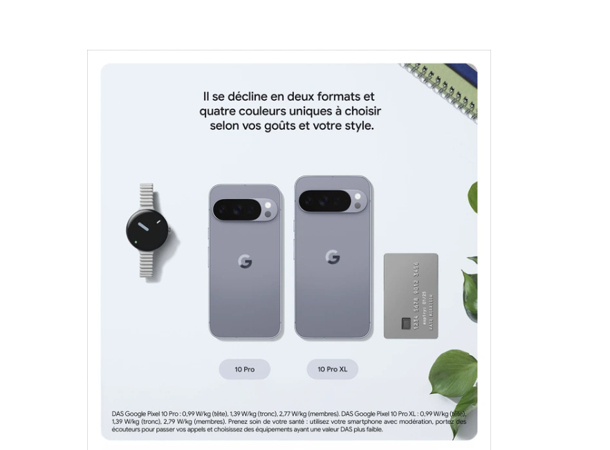 Smartphone Google Pixel 10 Pro 256 Go Jade