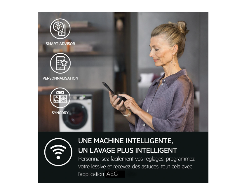 Sèche-linge pompe à chaleur Aeg TR93A9H4BW