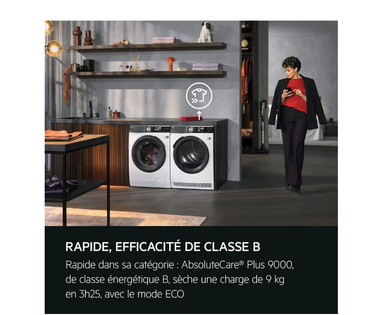 Sèche-linge pompe à chaleur Aeg TR93A9H4BW