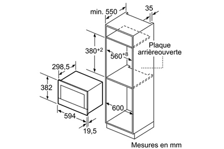 Micro-ondes SIEMENS BF634LGS1 IQ700 INOX
