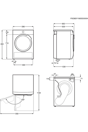 Sèche-linge AEG T9DSR900B