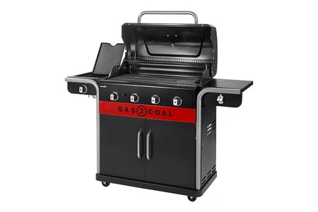 Barbecue CHAR-BROIL BARBECUE À GAZ ET À CHARBON GAS2COAL CHAR-BROIL 2.0 4B + TOURNEBROCHE + PLANCHA