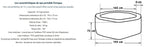 Spa gonflable NETSPA SPA PORTABLE SEMI-RIGIDE OCTOPUS OCTOGONAL BULLES 4-6 PLACES - NETSPA
