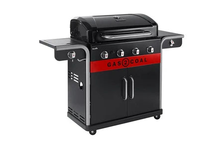 Barbecue CHAR-BROIL BARBECUE À GAZ ET À CHARBON GAS2COAL CHAR-BROIL 2.0 4B + TOURNEBROCHE