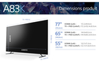 TV OLED SONY SONY XR-65A83K - BRAVIA XR 65'' OLED 4K ULTRA HD HDR GOOGLE TV
